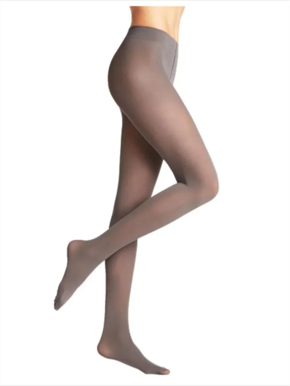 NWT DKNY Sheer to Waist Pantyhose Pebble Sz Tall